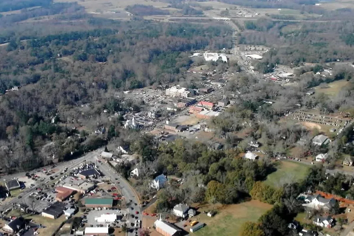 Watkinsville, GA: the Eagle Tavern Museum, a preserved 19th-century stagecoach stop, and the Elder Mill Covered Bridge